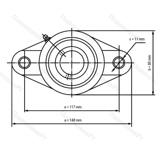 Подшипниковый узел SS-UCFLPL 206-B - Вал: 30 мм от производителя  LPZ