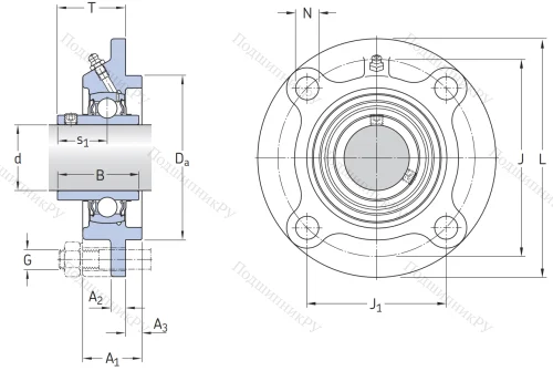 Подшипниковый корпус FYC 509 в Волгограде Подшипниковый корпус FYC 509 в Волгограде
