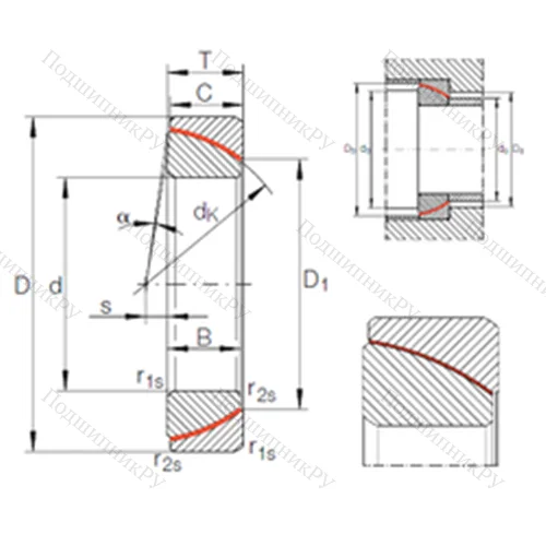 Подшипник скольжения сферический GE 110 SW