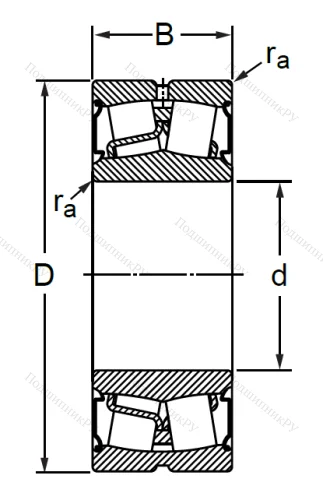 Сферический роликовый подшипник BS 2-2217 2CS (BS 2-2217 2CS) в Волгограде