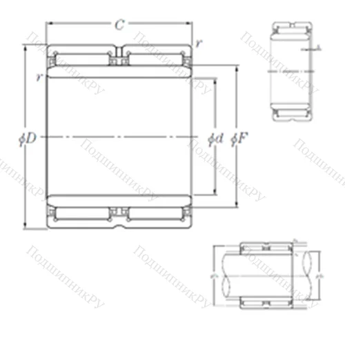 Подшипник игольчатый радиальный NA 69/32R