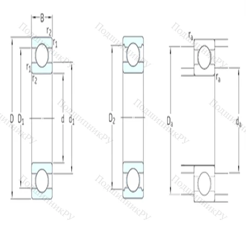 Подшипник шариковый радиальный D/W R 3A от производителя  SKF Подшипник шариковый радиальный D/W R 3A от производителя  SKF
