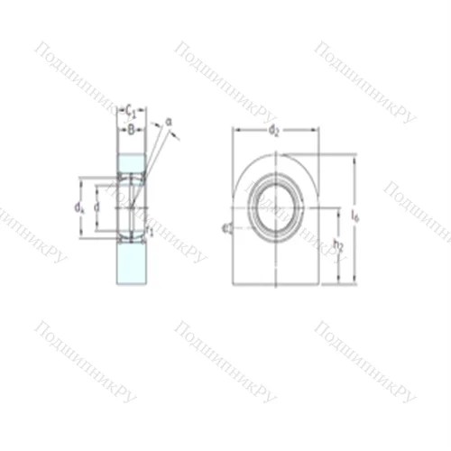 Подшипник скольжения сферический SCF 25ES