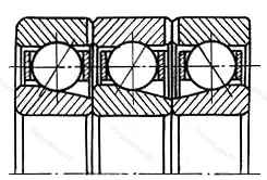 Модификация подшипника 12-1246918КУ12 размер 90x125x54 от производителя  ГПЗ-4