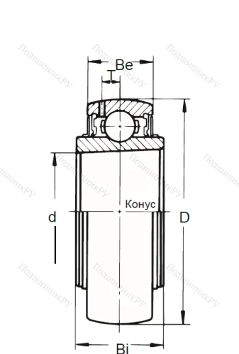 Корпусный подшипник UK 208 в Волгограде