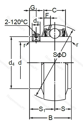 Корпусный подшипник  UCX 14 в Волгограде