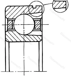 Модификация подшипника 85-170308ЕТ8Ш5 размер 40x90x23 от производителя  ГПЗ-1