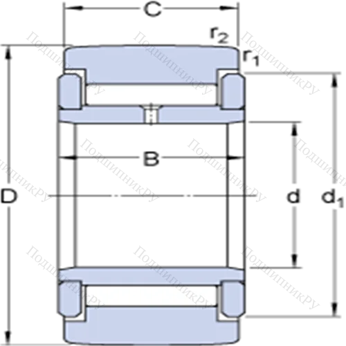 Опорные ролики на основе роликоподшипников с фланцевыми кольцами NATV 10 от производителя  SKF Опорные ролики на основе роликоподшипников с фланцевыми кольцами NATV 10 от производителя  SKF