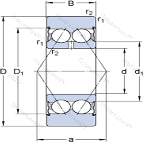 Опорные ролики на основе шарикоподшипников 305701 C-2Z от производителя  SKF