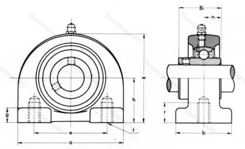 Подшипниковый корпус  PA 204 (ASAHI) в Волгограде