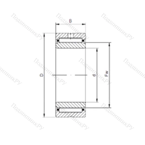 Подшипник игольчатый радиальный NKI 17/16 от производителя  CX Подшипник игольчатый радиальный NKI 17/16 от производителя  CX
