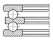 Модификация подшипника 38212 размер 50/60x95x46