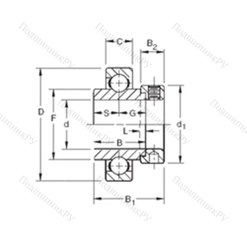 Подшипник шариковый радиальный SMN 013K от производителя  TIMKEN
