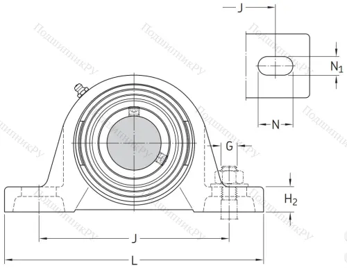 Подшипниковый корпус SYJ 506 в Волгограде