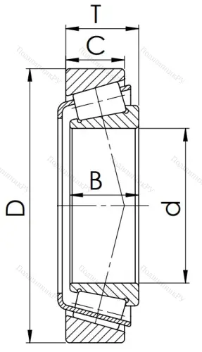Конический роликовый подшипники 6-27607 АШ (32306 B) в Волгограде