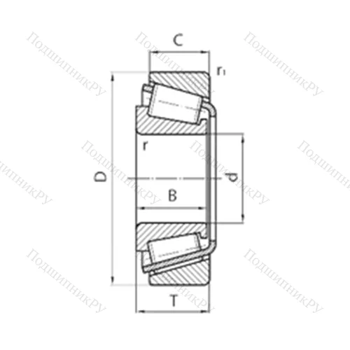 Подшипник роликовый радиально-упорный NP 457992/NP 926068 от производителя  TIMKEN