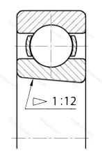 Модификация подшипника 60-1210801Л размер 12x21x5 от производителя  ГПЗ-20