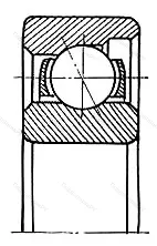 Модификация подшипника 6-6104У размер 20x42x12 от производителя  ГПЗ-4 Модификация подшипника 6-6104У размер 20x42x12 от производителя  ГПЗ-4