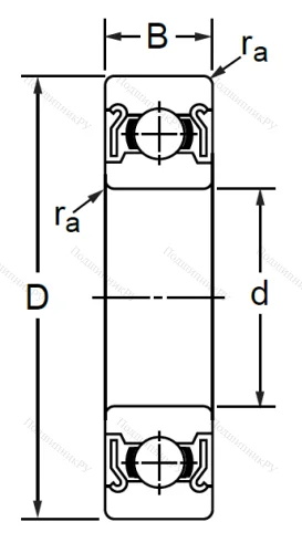 Однорядный шариковый подшипник SS 6301 ZZ (80301 Ю ГОСТ) в Волгограде