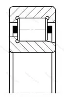 Подшипник  42203 (NJ 203) размер 17x40x12