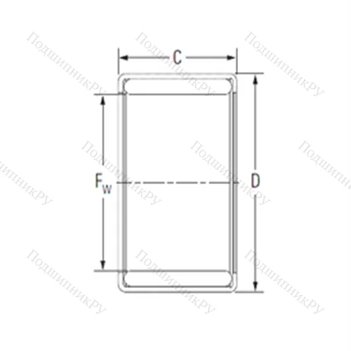 Подшипник игольчатый радиальный YM 081210