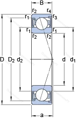 Подшипник S 7215 CD/P 4A