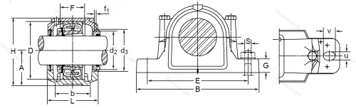 Подшипниковый корпус SNL 507-606 TG (SNK 507-606) в Волгограде