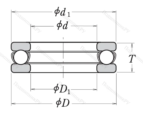Упорный шариковый подшипник