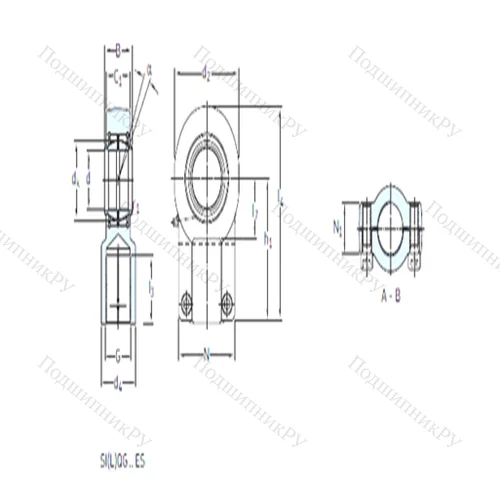 Подшипник скольжения сферический SIQG 125 ES от производителя  SKF