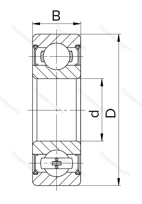 Миниатюрный шариковый подшипник 60025 (625 ZT) в Волгограде