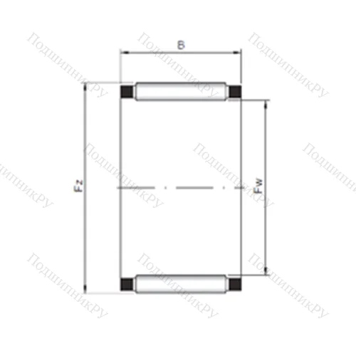 Подшипник игольчатый радиальный K 55x60x20 от производителя  CX