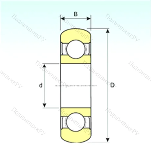 Подшипник шариковый радиальный 6209-2RS BOMB