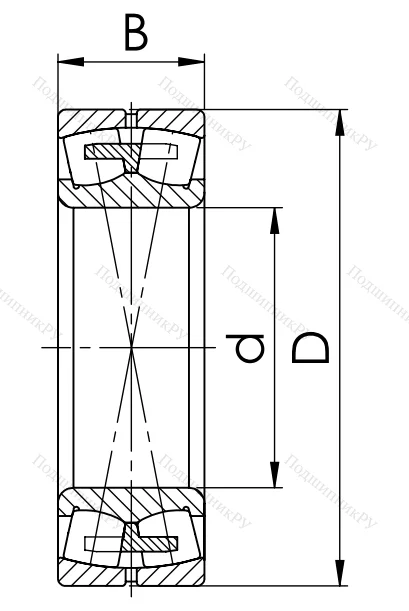 Сферический роликовый подшипник 3536 (22236 MBW 33)