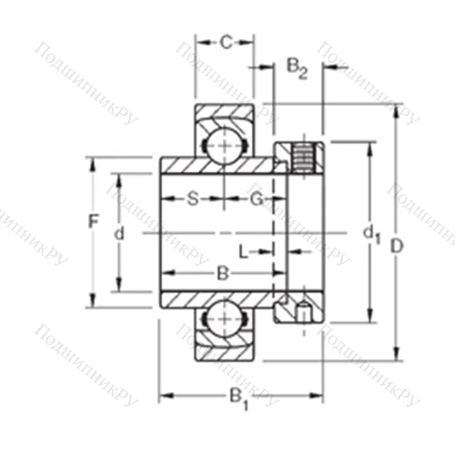 Подшипник шариковый радиальный SMN 215KS