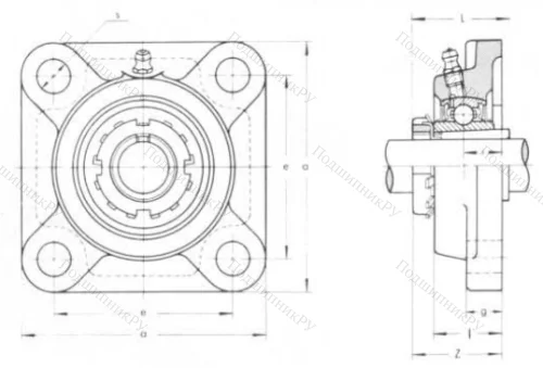 Подшипниковый узел UKF 208 в Волгограде