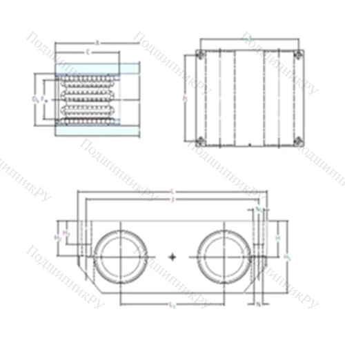 Подшипник шариковый линейный LQBR 30-2LS от производителя  SKF