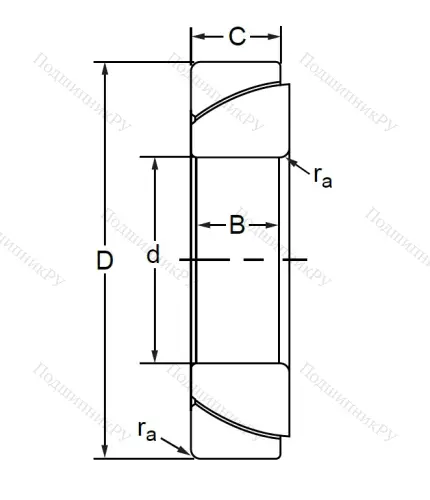 Шарнирный подшипник GAC 60 F в Волгограде