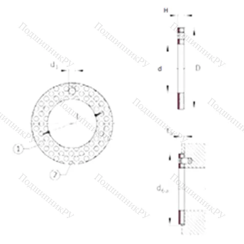 Подшипник скольжения EGW 52-E 50