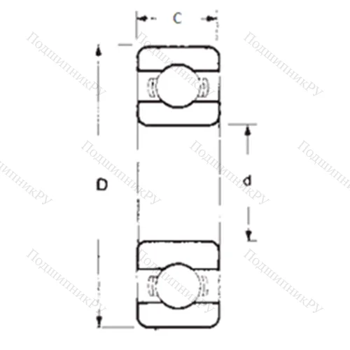 Подшипник шариковый радиальный 1604 от производителя  FBJ Подшипник шариковый радиальный 1604 от производителя  FBJ