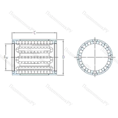 Подшипник шариковый линейный LBBR 20 от производителя  SKF Подшипник шариковый линейный LBBR 20 от производителя  SKF