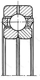 Подшипник  176107 (QJ 1007) размер 35x62x14