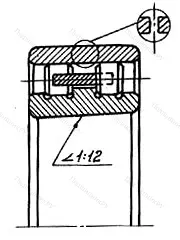Модификация подшипника 6-3182122 размер 110x170x45 от производителя  ГПЗ-1 Модификация подшипника 6-3182122 размер 110x170x45 от производителя  ГПЗ-1