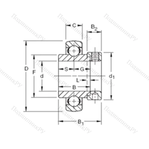 Подшипник шариковый радиальный SMN 013KB от производителя  TIMKEN