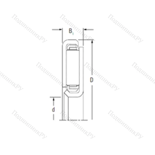 Подшипник игольчатый упорный FNTKF-4872