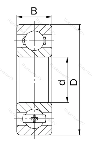 Миниатюрный шариковый подшипник 80018 (608 ZZ) HNWKFI3LX8 в Волгограде