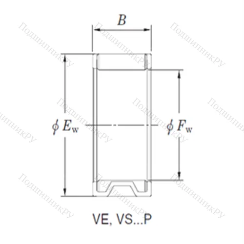 Подшипник игольчатый радиальный VE 141912AB 1
