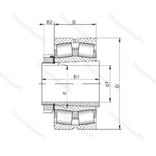 Подшипник роликовый радиальный самоцентрирующийся 23030 KCW 33+H 3030 от производителя  CX