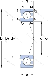 Подшипник 71909 CDTP/P 4B