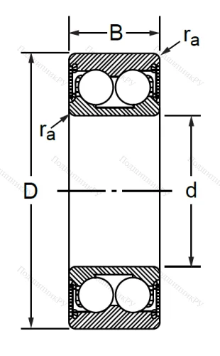 Радиально-упорный шариковый подшипник 3056209 2RS (3209 A 2RSTN) в Волгограде