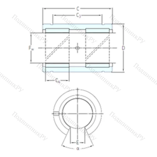 Подшипник скольжения линейный LPAT 80